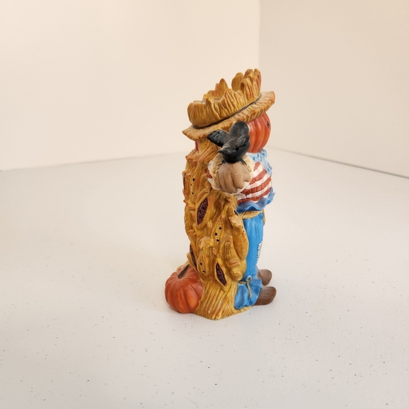 Partylite Scarecrow Reed Diffuser Holder Halloween Fall Pumpkin Home Decor Crow - Picture 6 of 11